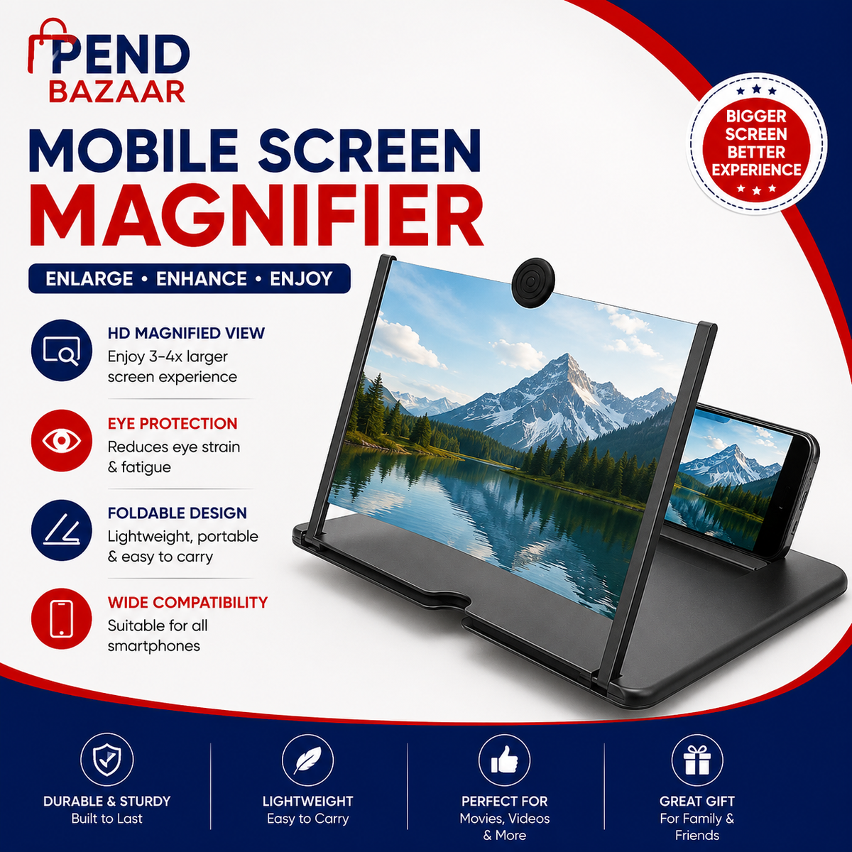 Phone Screen Magnifier in Super Premium HD Display