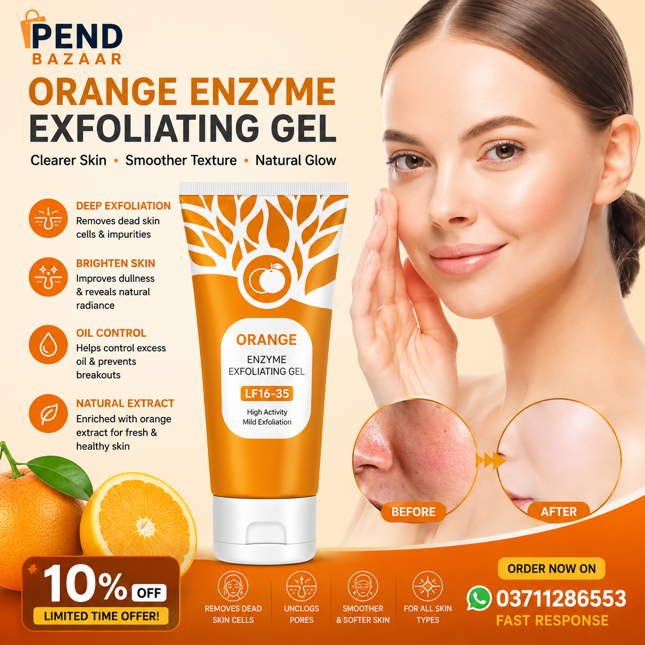 Orange Enzyme Exfoliating Gel